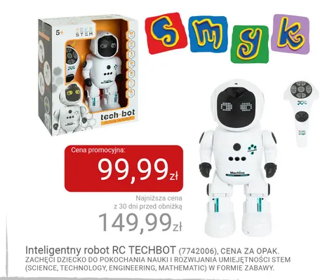 Inteligentny robot RC Techbot Smiki promocja w Smyk
