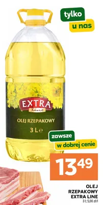 Olej rzepakowy Extra Line promocja w Stokrotka
