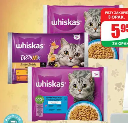 Mokra karma dla kota Rybne Przysmaki promocja w Dino