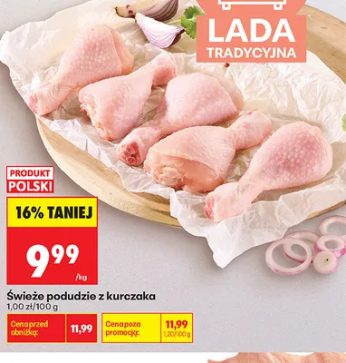 Świeże podudzie z kurczaka promocja w Biedronka