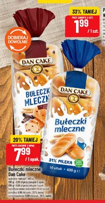 Bułeczki mleczne z czekoladą Dan Cake promocja w POLOmarket