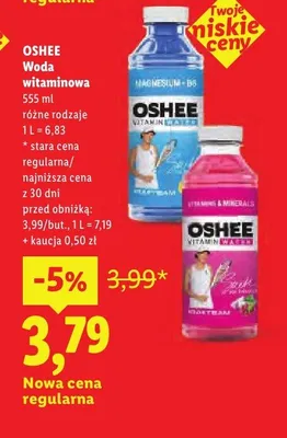 Woda witaminowa Oshee promocja w Lidl