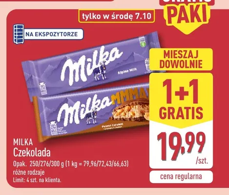 Czekolada Milka promocja w Aldi