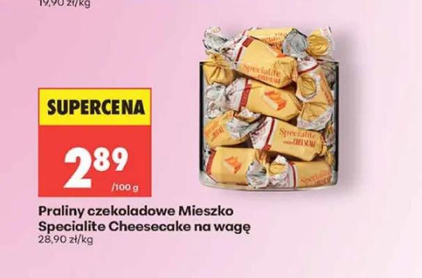 Praliny czekoladowe Mieszko Specialite Cheesecake na wagę promocja w Biedronka
