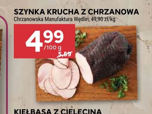 Szynka krucha z Chrzanowa Chrzanowska Manufaktura Wędlin promocja w Stokrotka