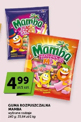 Guma rozpuszczalna Mamba Magic Sticks promocja w Euro Sklep