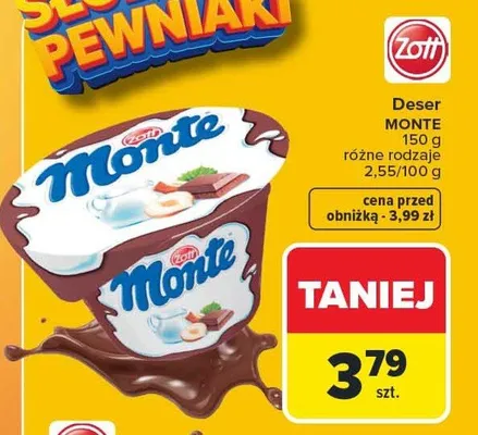 Deser MONTE promocja w Carrefour