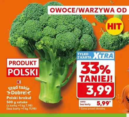 Brokuł polski promocja w Kaufland