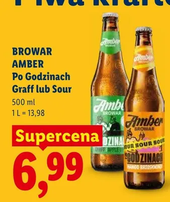 Piwo Amber Po Godzinach Sour promocja w Lidl