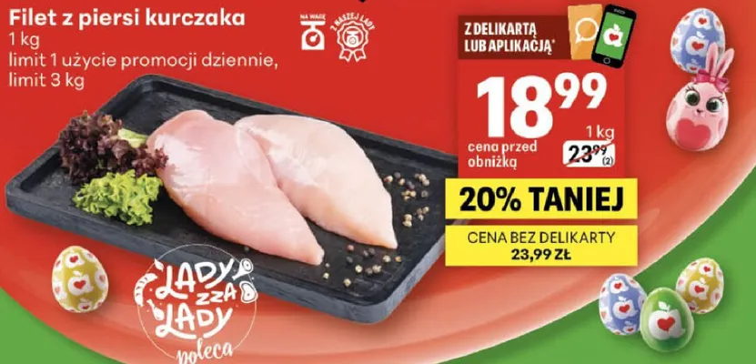 Filet z piersi kurczaka promocja w Delikatesy Centrum