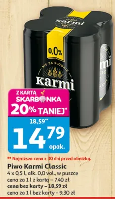 Piwo Karmi Classic promocja w Auchan