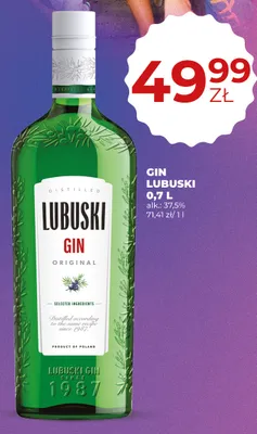 Gin Lubuski Original promocja w Duży Ben