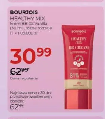 Krem BB Bourjois Healthy Mix promocja w Drogerie Jawa
