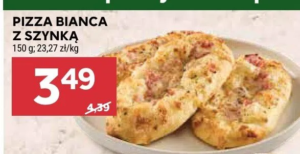 Pizza bianca z szynką promocja w Stokrotka
