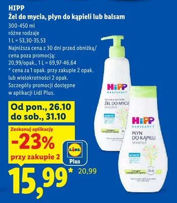 Żel do mycia HiPP promocja w Lidl