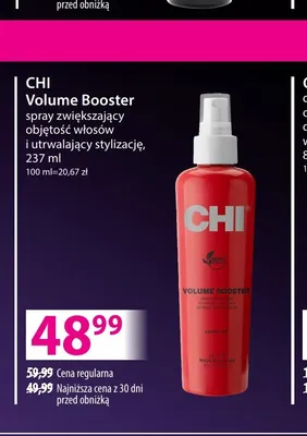 Spray zwiększający objętość włosów i utrwalający stylizację Volume Booster CHI promocja w Hebe