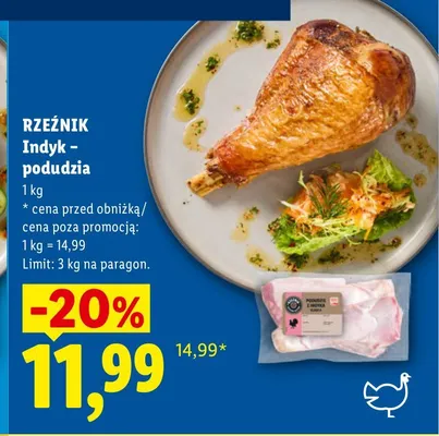 Podudzie z indyka Rzeźnik promocja w Lidl