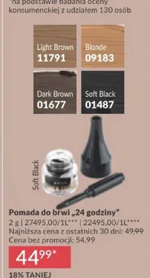 Supertrwała pomada do brwi 24h Soft Black promocja w AVON