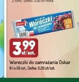 Woreczki do zamrażania Oskar 6 l promocja w Avita