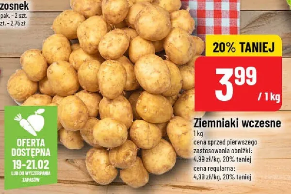 Ziemniaki wczesne promocja w POLOmarket