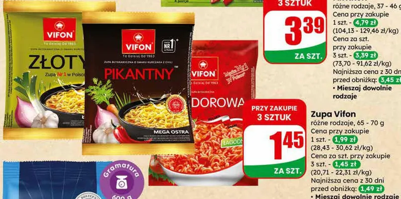 Zupa złoty rosół w proszku promocja w Dino