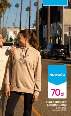 Bluza damska Cardio Bunny z bawełną promocja w Pepco