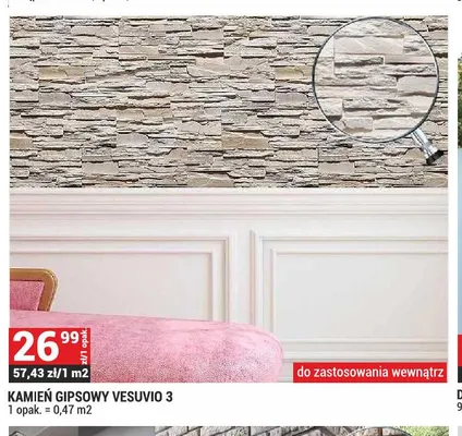 Kamień gipsowy Vesuvio promocja w Merkury Market