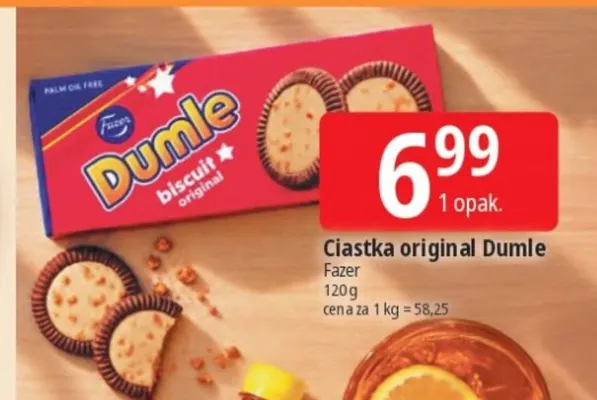 Ciastka original Dumle promocja w Leclerc