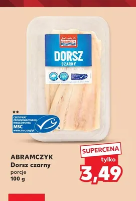 Dorsz czarny porcje Abramczyk promocja w Kaufland
