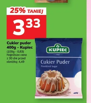 Cukier puder Kupiec promocja w Hitpol