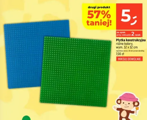 Płytka konstrukcyjna wym. 32x32cm promocja w Dealz
