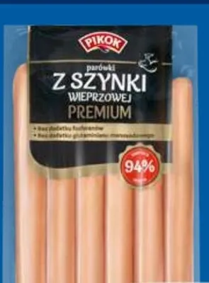 Parówki z szynki wieprzowej Premium Pikok promocja w Lidl