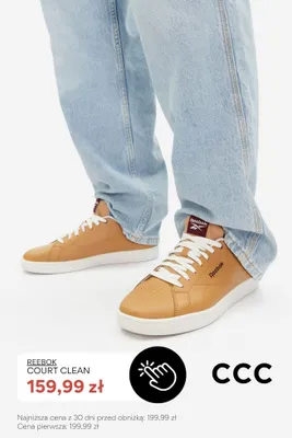 Buty sportowe Reebok Court Clean promocja w CCC