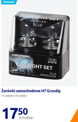 Żarówki samochodowe H7 Grundig 2-pak promocja w Action