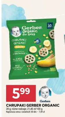 Chrupaki Gerber Organic promocja w Stokrotka