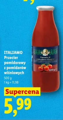 Przecier pomidorowy z pomidorów wiśniowych ITALIAMO promocja w Lidl