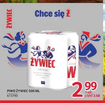 Piwo Żywiec Premium promocja w Selgros
