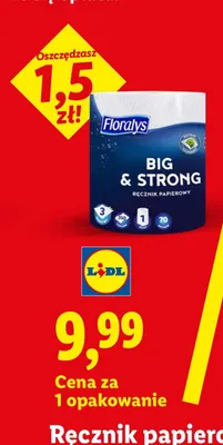 Ręcznik papierowy Floralys Big & Strong 3-warstwowy promocja w Lidl