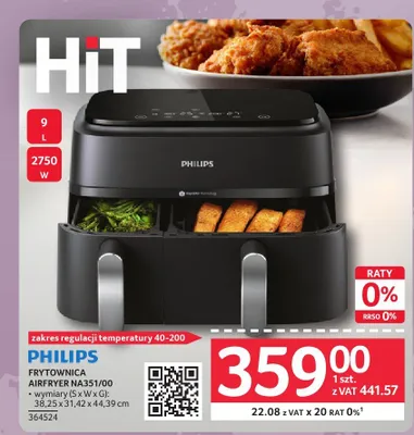 Frytownica Philips Airfryer NA351/00 promocja w Selgros