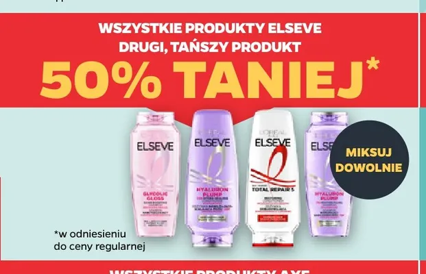 Szampon do włosów Elseve Hyaluron Plump promocja w Netto