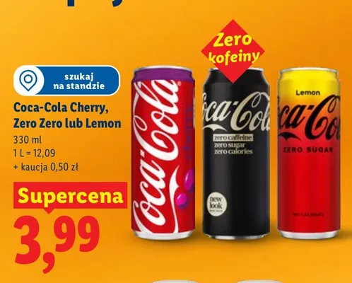 Napój gazowany  Cherry promocja w Lidl