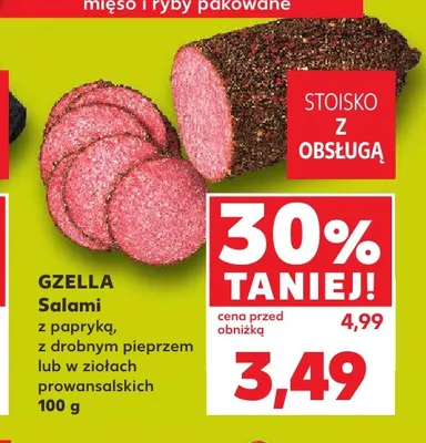 Salami z papryką Gzella promocja w Kaufland