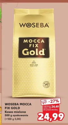 Kawa mielona Woseba Mocca Fix Gold promocja w Kaufland