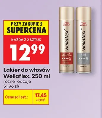 Lakier do włosów Wellaflex promocja w Biedronka