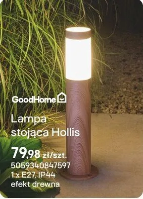 Lampa stojąca Hollis promocja w Castorama