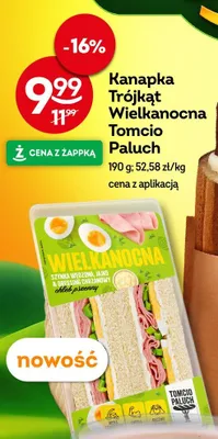 Kanapka Trójkąt Wielkanocna Tomcio Paluch promocja w Żabka