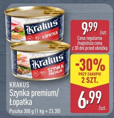 Szynka premium/łopatka promocja w Aldi