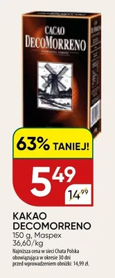 Kakao DecoMorreno promocja w Chata Polska
