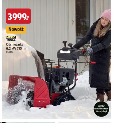 Odśnieżarka 710 mm Meec Tools promocja w Jula