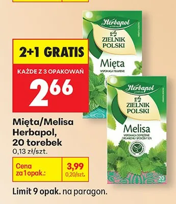 Mięta zielnik polski promocja w Biedronka